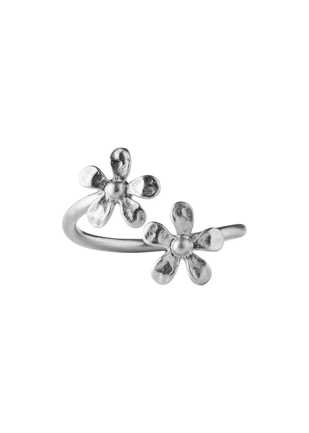 Wild Poppy Ring - Silver-Jewellery-Pernille Corydon-Butler Loftet