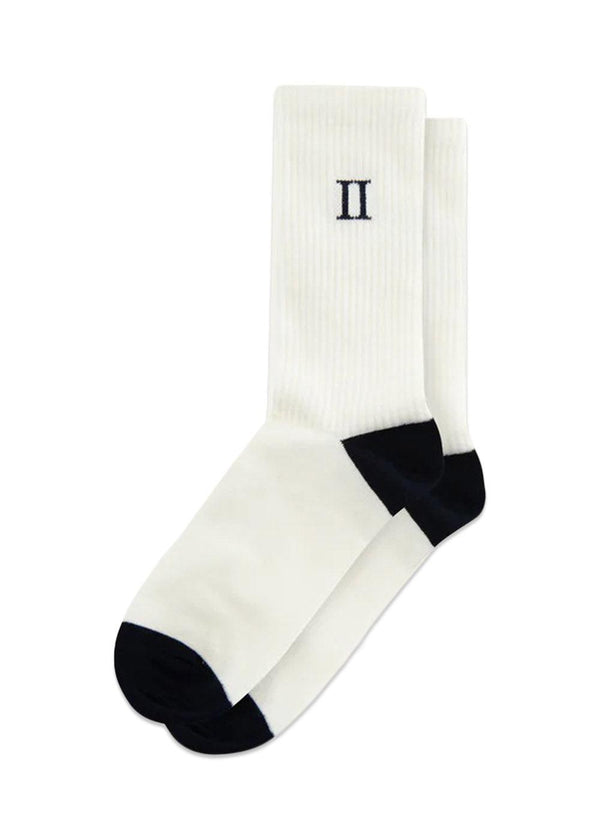 William 2-Pack Socks - Off White/Navy