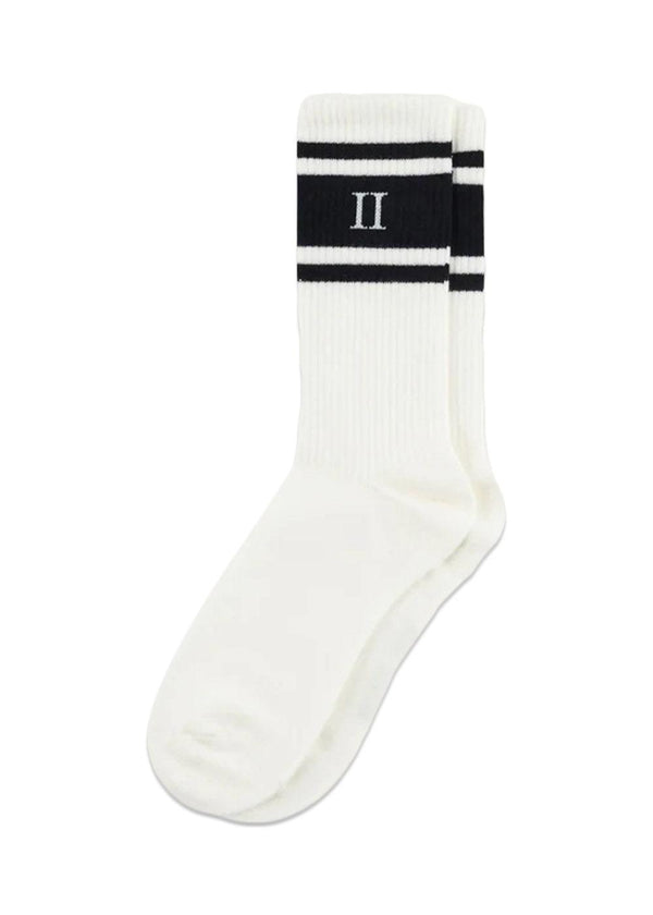 William Stripe 2-Pack Socks - Off White/Navy