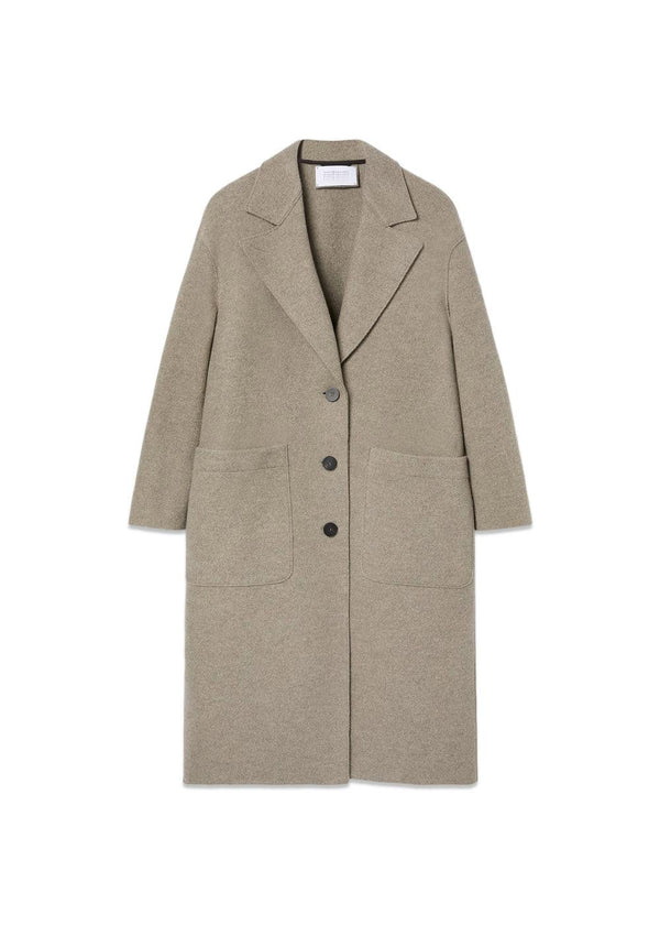 Women greatcoat boiled wool - Natural Casha