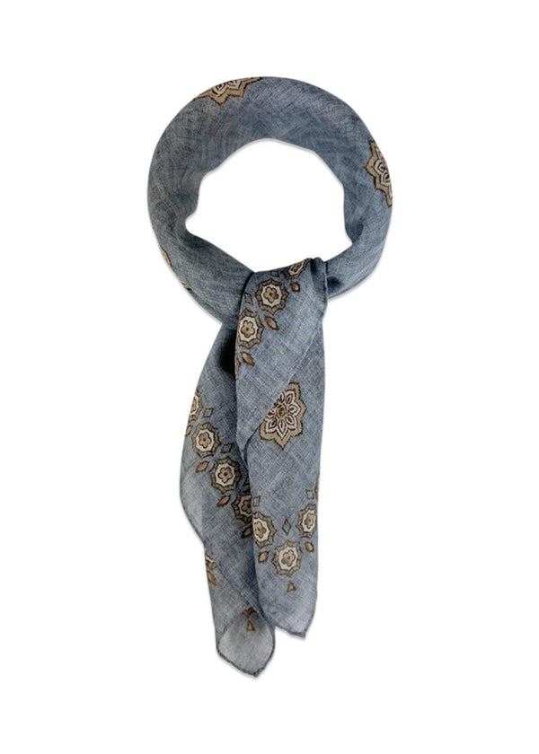 Wool Bandana - Grey-Accessories-Portia-Butler Loftet