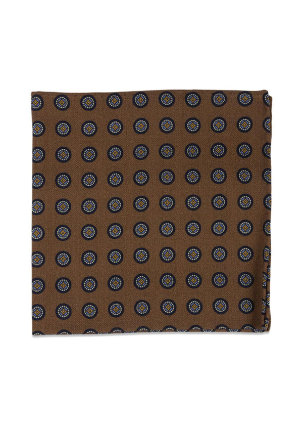 Wool Pocket Square - Beige-Accessories-Portia-Butler Loftet