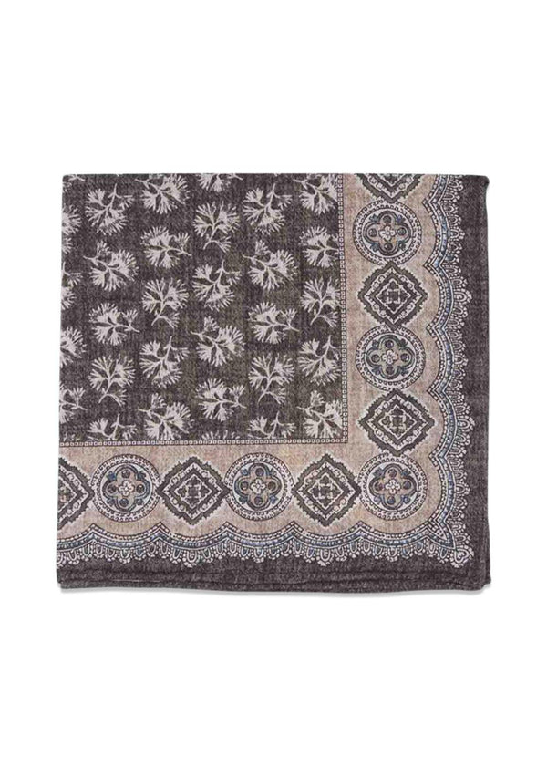 Wool Pocket Square - Beige-Accessories-Portia-Butler Loftet