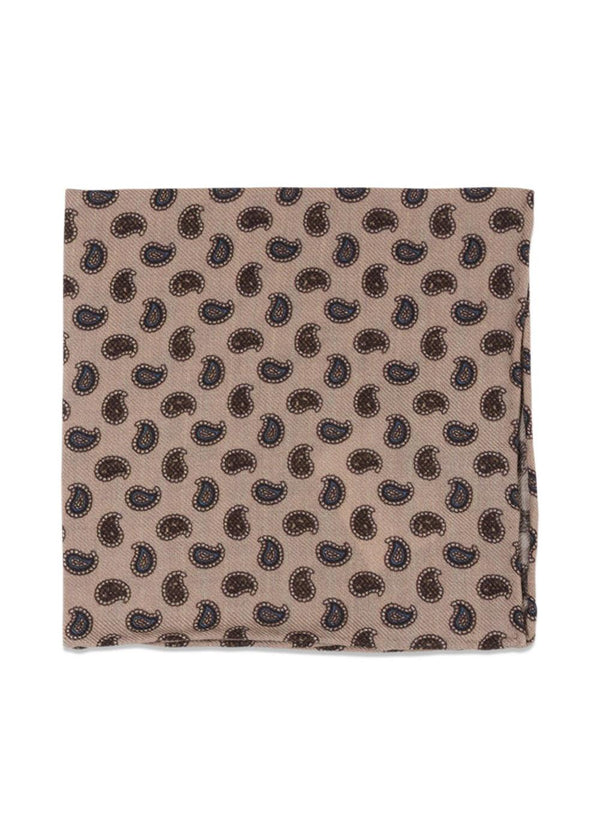 Wool Pocket Square - Cream-Accessories-Portia-Butler Loftet