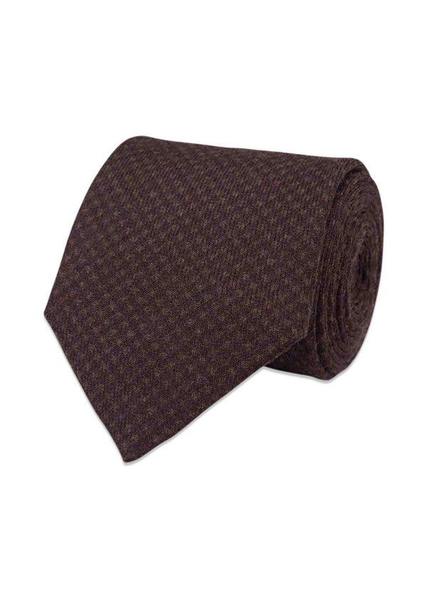 Wool Tie - Brown-Accessories-Portia-Butler Loftet