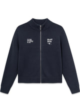 WorldWide Zip Knit 'Navy' - Navy-Knitwear-Globe Studios-Butler Loftet
