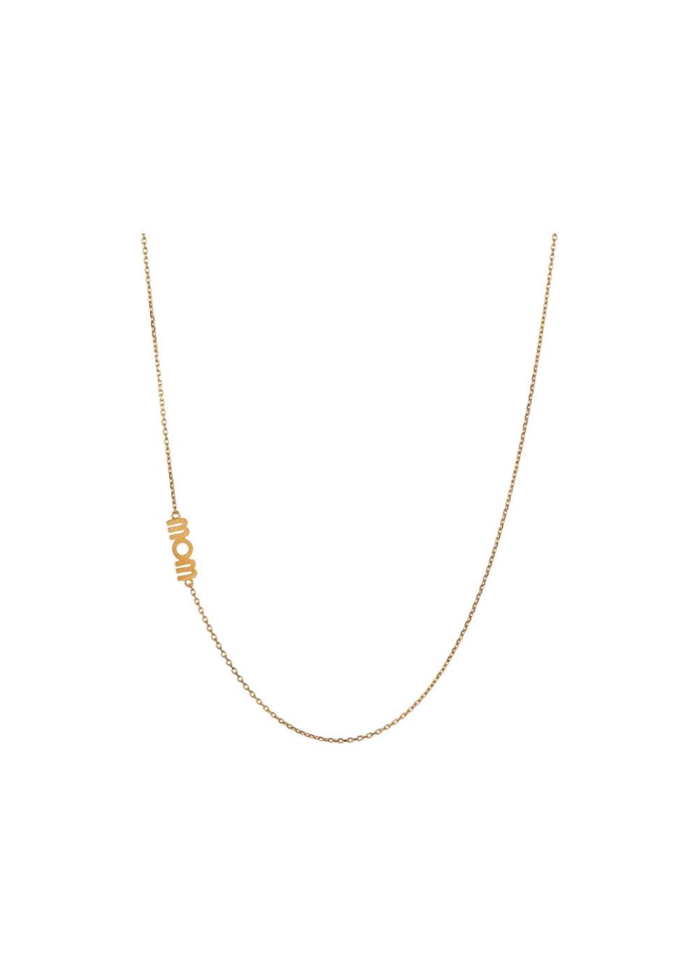 Wow Mom Necklace - Goldplated