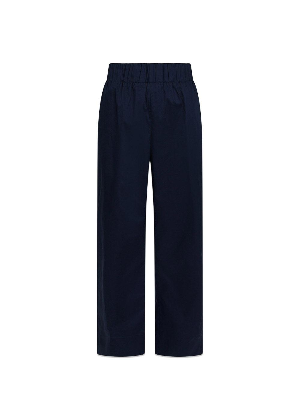 Yana Poplin Pants - Navy