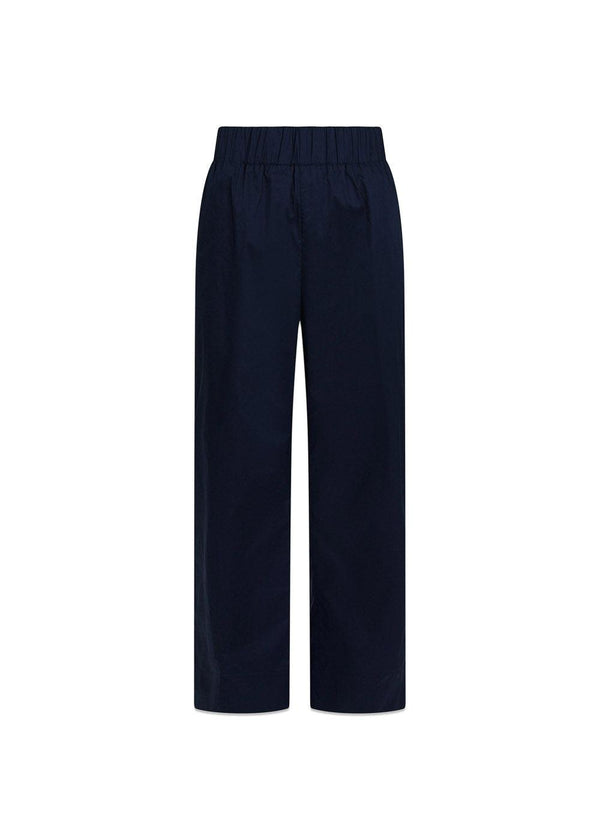 Yana Poplin Pants - Navy