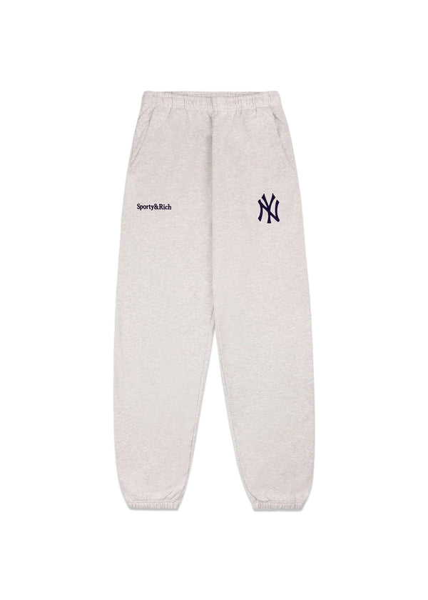 Yankees Serif Sweatpant - Heather Gray