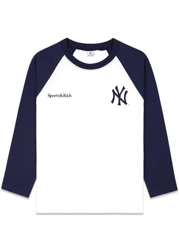 Yankees serif baseball tee - White/Navy