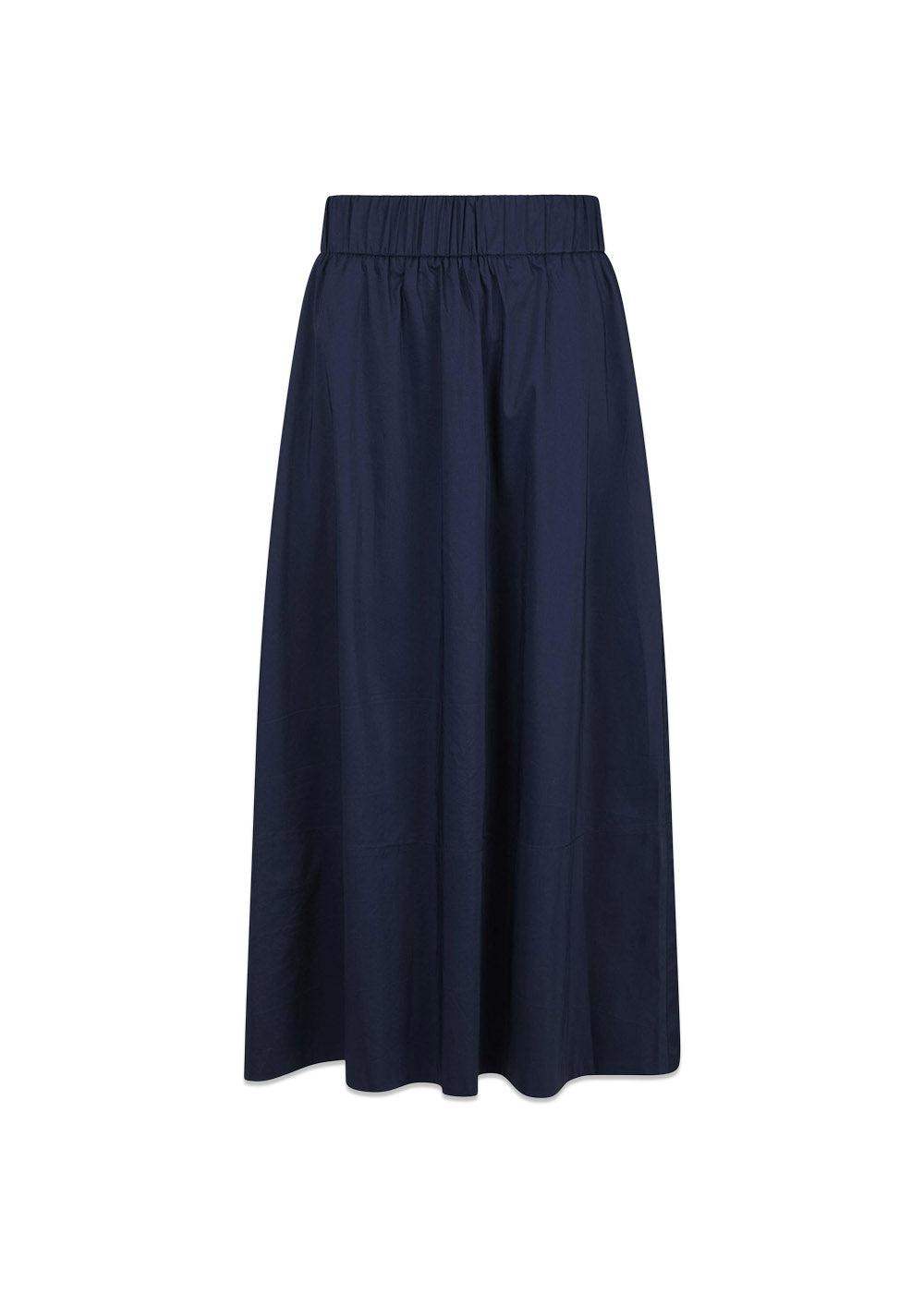 Yara Poplin Skirt - Navy