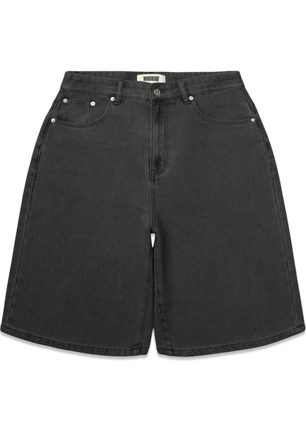 Yuto Punch Shorts - Black-Shorts-Woodbird-Butler Loftet