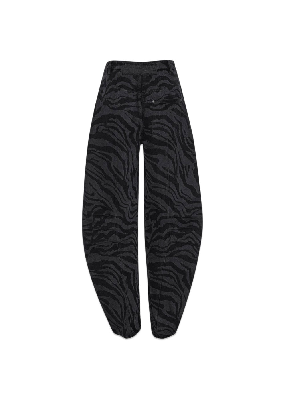 Zebra Twill Cargo Pants - Black - Washed