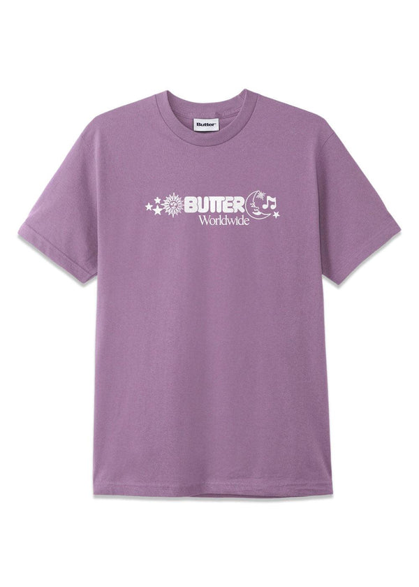 Butter Goods' Zodiac Tee - Washed Berry. Køb t-shirts her.