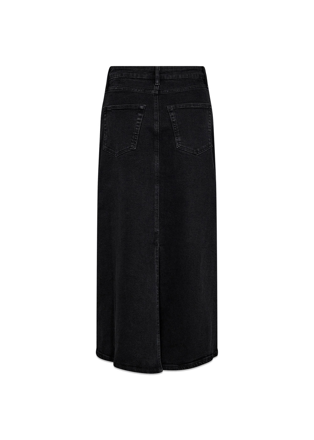 Zoe Maxi Skirt Wash Faded Black - Black