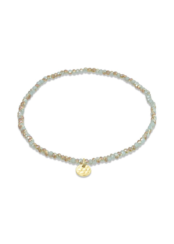 INDIE bracelet blue, gold-plated - Gold Plated