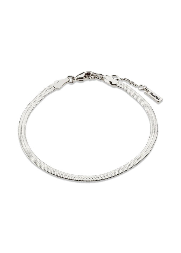JOANNA flat snake chain bracelet silver-plated - Silver Plated