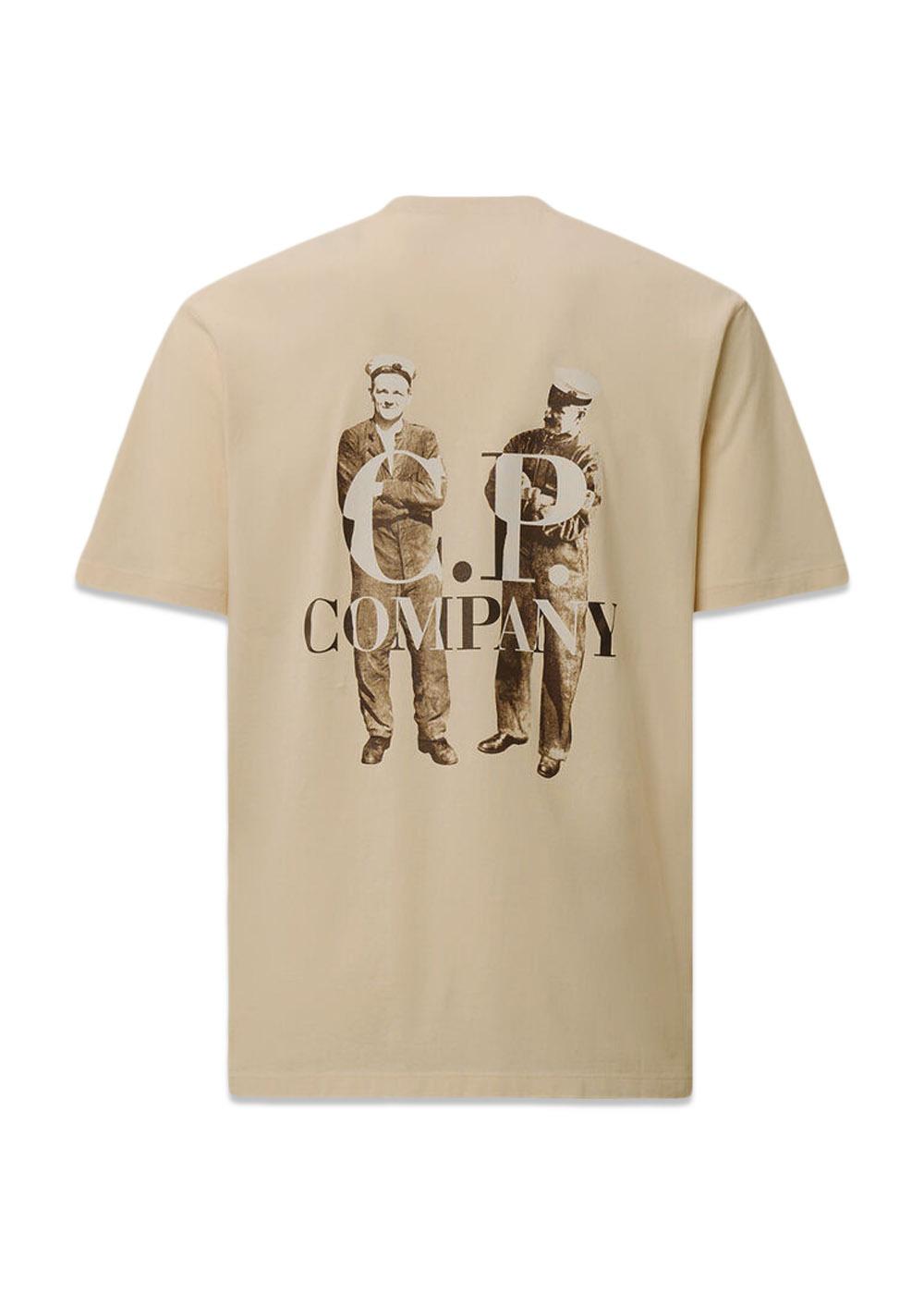 Back Print tee - Pistachio Shel