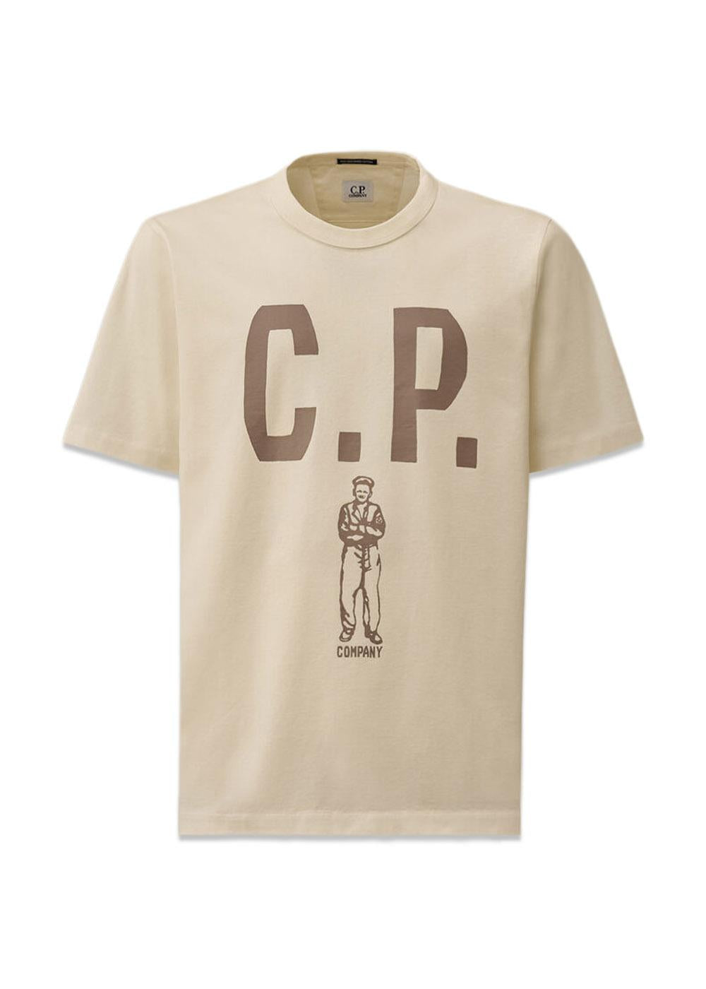 Big front logo tee - Gauze White