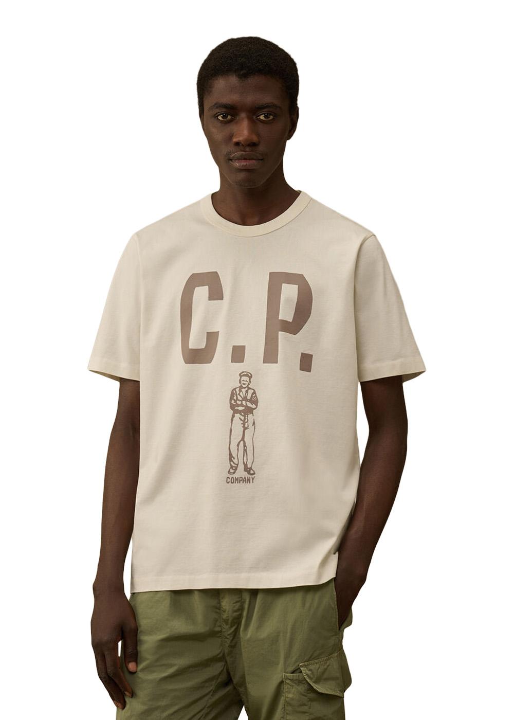 Big front logo tee - Gauze White