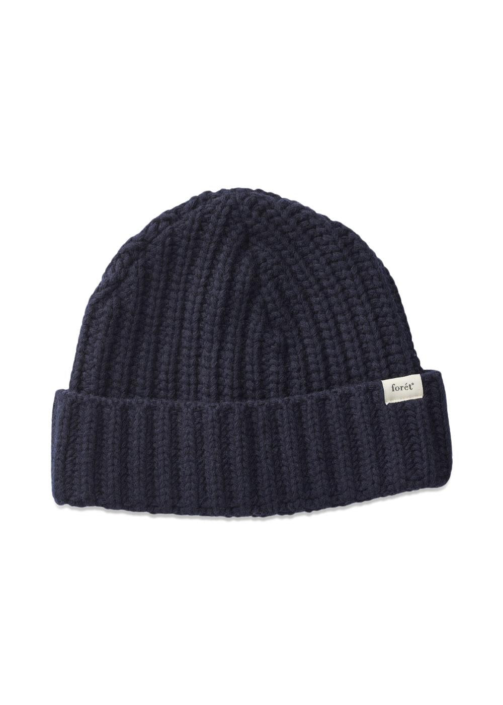 TRIP CHUNKY RIB BEANIE - Navy
