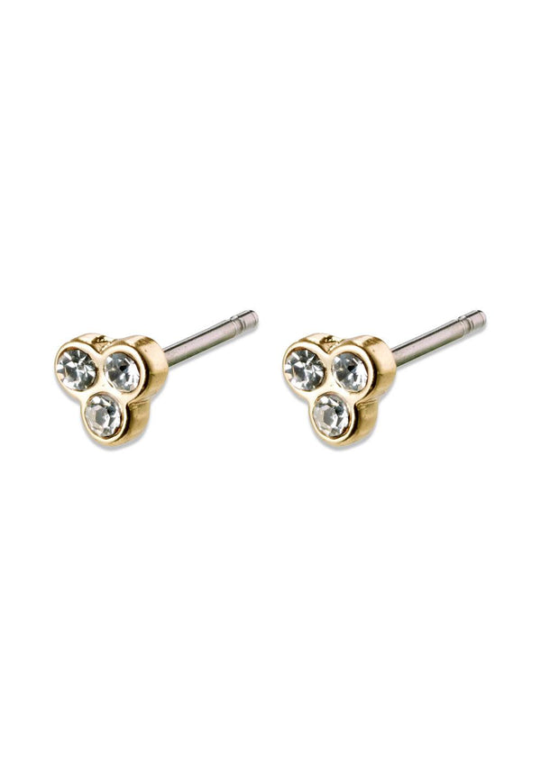 CAILY crystal earrings gold-plated - Gold Plated