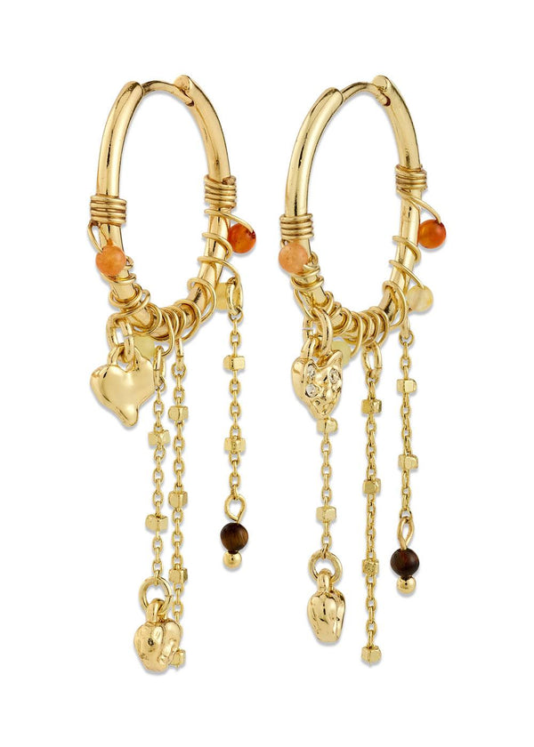 MYLAN earrings gold-plated - Gold Plated