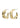 ELARA organic shaped hoop earrings gold-plated - Gold Plated