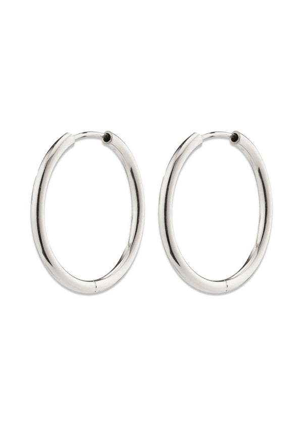 APRIL small hoop earrings silver-plated - Silver Plated