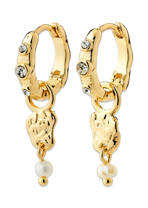 SLOAN earrings gold-plated - Gold Plated