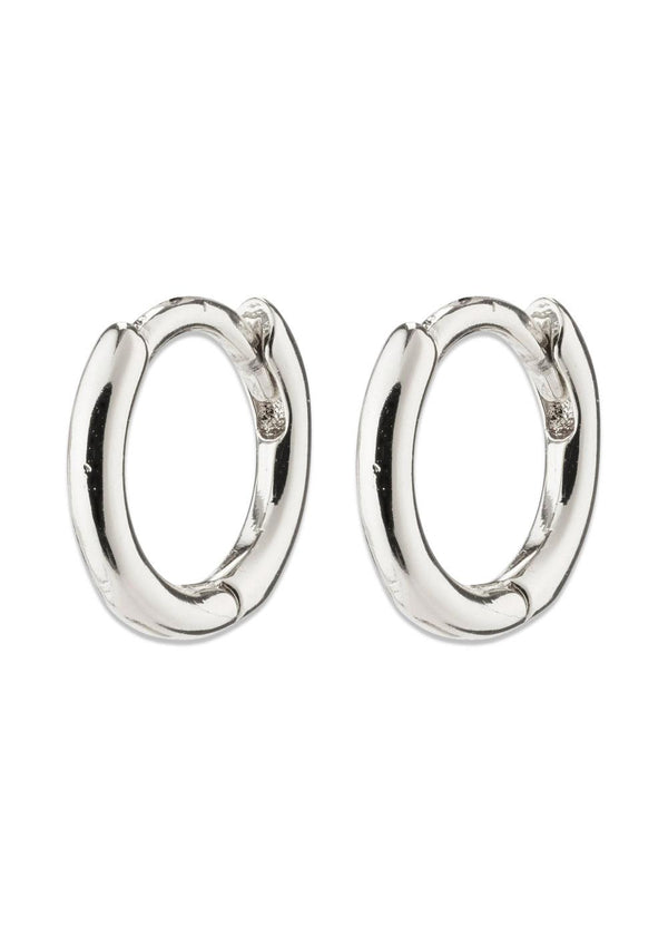 EANNA huggie hoops silver-plated - Silver Plated
