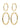 EVE hoop earrings 2-in-1 set gold-plated - Gold Plated