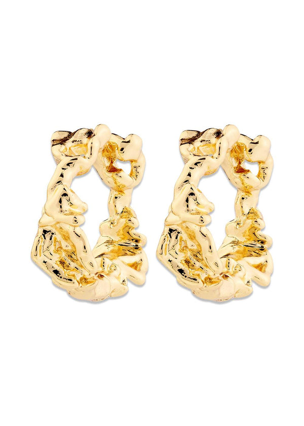 TRUST earrings gold-plated - Gold Plated