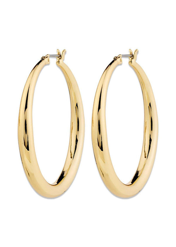 JORUN large hoop earrings gold-plated - Gold Plated