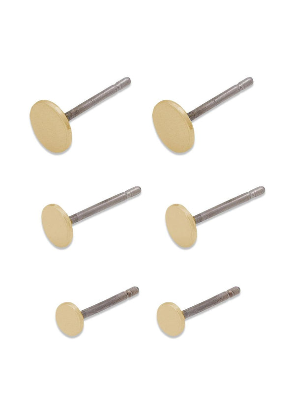 NORMA 3-in-1 set earrings gold-plated - Gold Plated