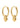 ALAIA earrings gold-plated - Gold Plated