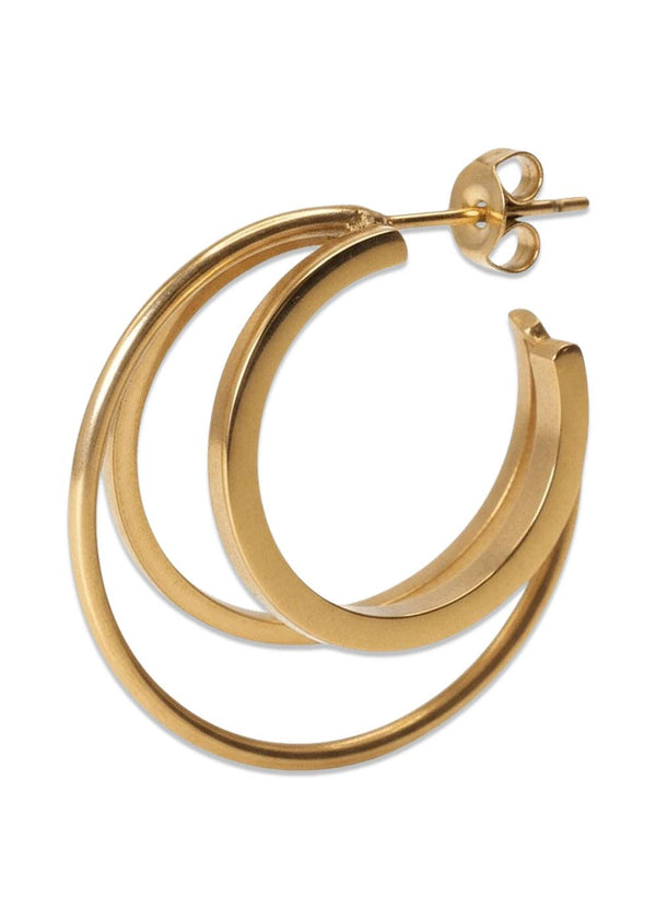 Tripple Olympia Hoop - Gold Stainless Steel