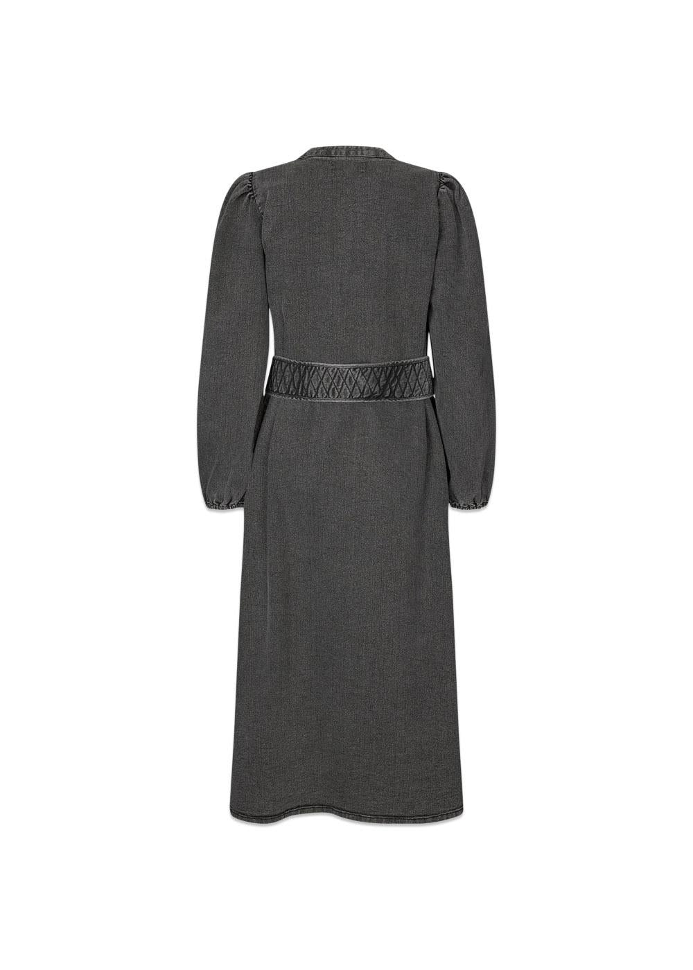ParisLL Midi Dress LS - Washed Black