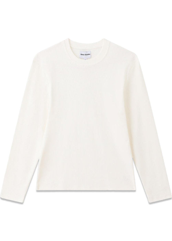 Rib Long Sleeve White - White
