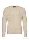 Cable Knit Cotton Sweat - Cream