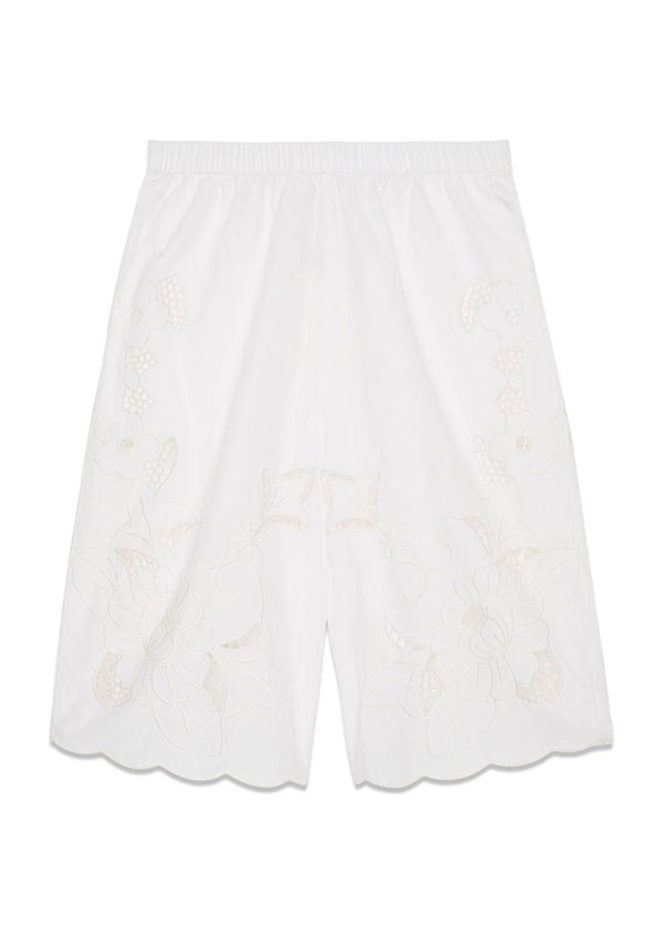 Adeline Bermuda Shorts - Ecru