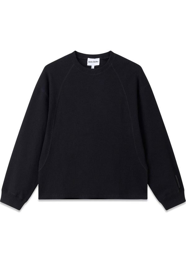 Rib Sweatshirt 'Black' - Black