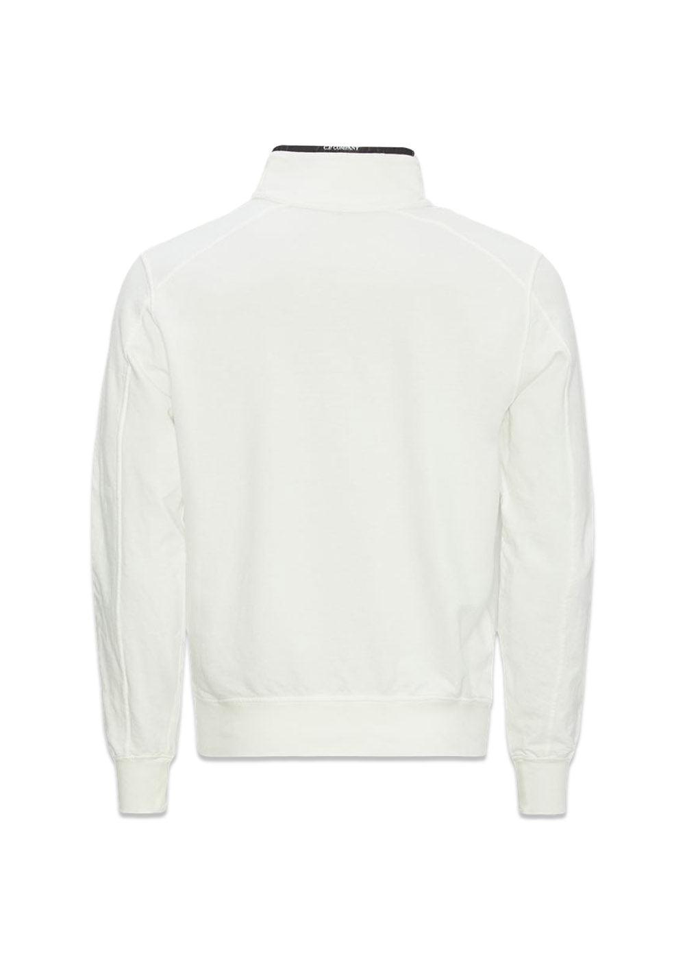 sweatshirts polo collar light fleece - White
