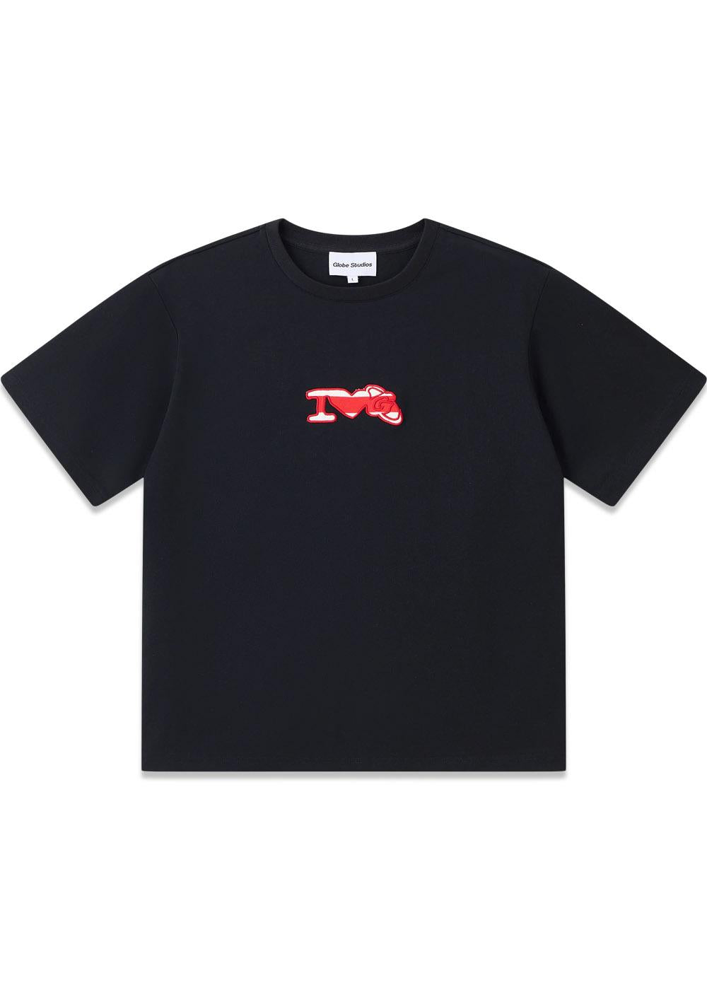 Globe Studios Patchwork T-shirt 'Black' - Black