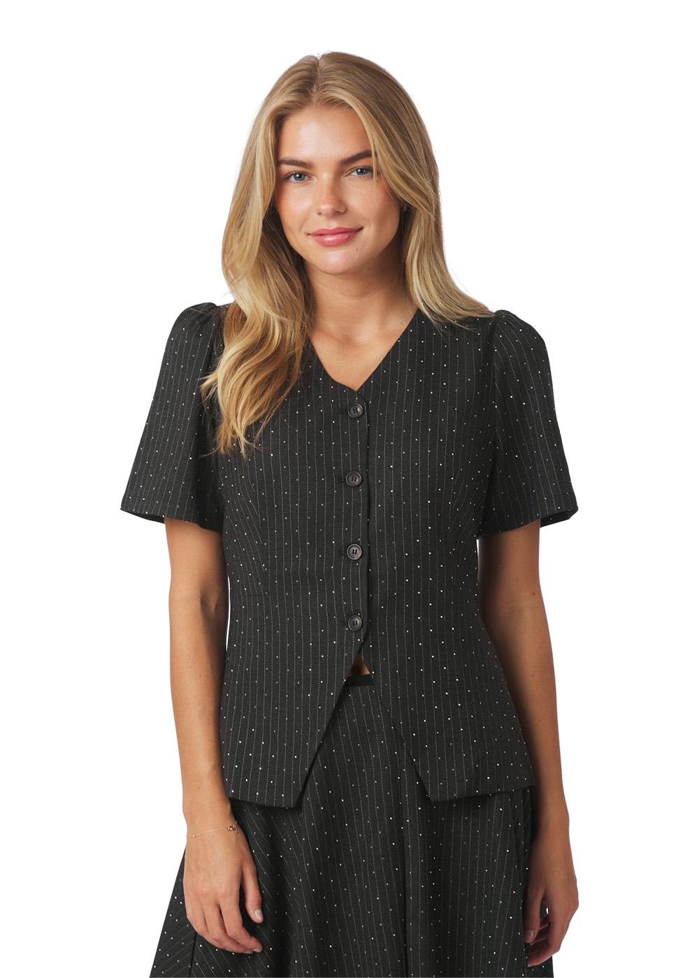Jules B Pinstripe Blouse - Antracit
