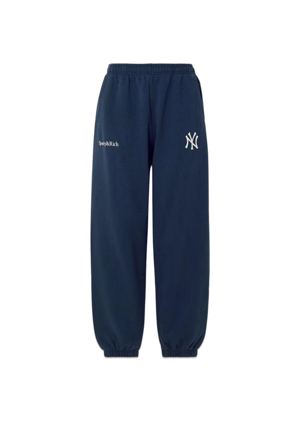 yankees Serif Sweatpant - Navy/White