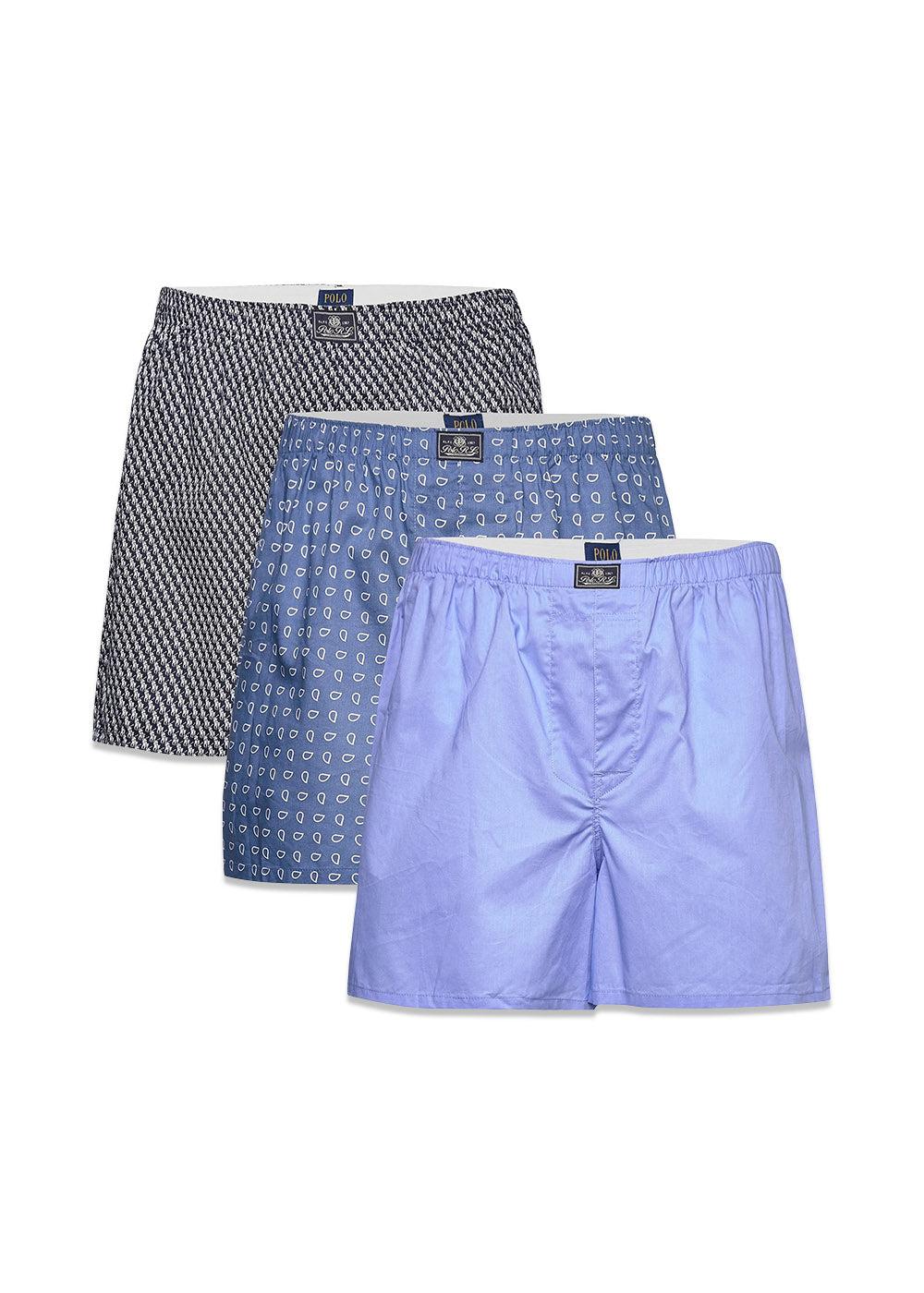 Ralph Laurens 3 Pack Boxer Shorts - Multi. Køb undertøj her.