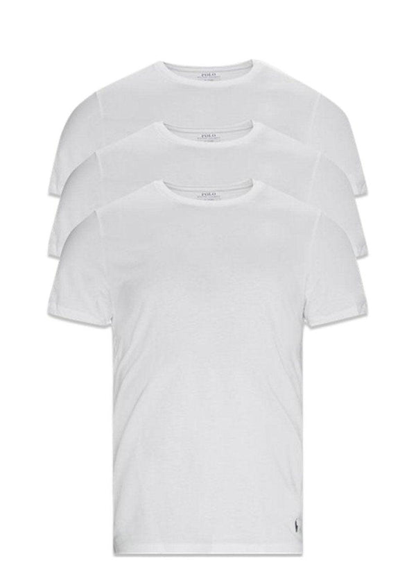 Ralph Laurens 3PK T-shirt - White. Køb t-shirts her.