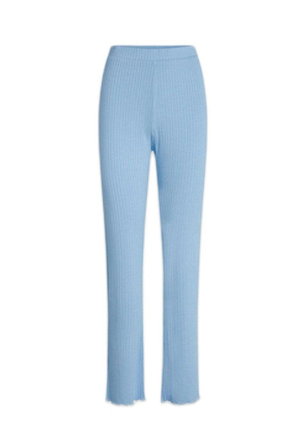 Mads Nørgaards 5x5 Solid Lonnie Leggings - Della Robbia Blue. Køb bukser her.